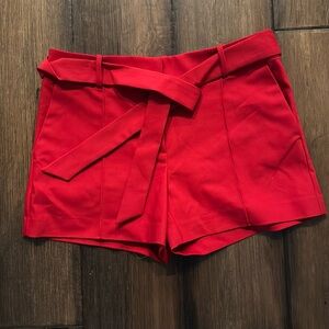 NWT loft red tie shorts